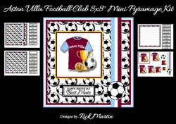 8x8 Aston Villa Football Club Mini Pyramage Kit - x4 A4 Sheets