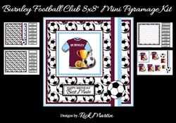 8x8 Burnley Football Club Mini Pyramage Kit - x4 A4 Sheets 