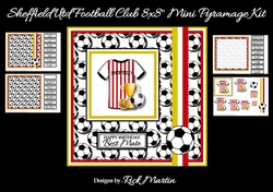 8x8 Sheffield Utd Football Club Mini Pyramage Kit - x4 A4 Sheets 