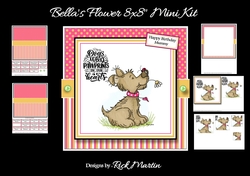 8x8 Bellas Flower Mini Kit - x5 A5 Sheets 