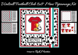 8x8 Walsall Football Club Mini Pyramage Kit - x4 A4 Sheets