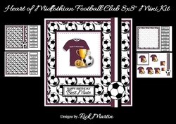 8x8 Heart of Midlothian Football Club Mini Pyramage Kit - x4 A4 Sheets