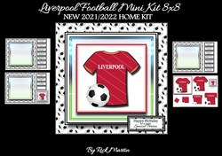 8x8 NEW HOME KIT Liverpool Football Mini Pyramage Kit - x4 A4 sheets 