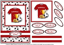 A5 Barnsley Card Front with Sentiments 