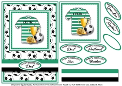 A5 Celtic Card Front with Sentiments