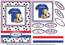 A5 Chelsea Card Front with Sentiments