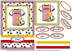 A5 Sheffield Card Front with Sentiments