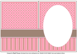 A5 Be Happy Giraffe Card Insert Blank 