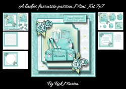 7x7 A Ladies favourite passion Mini Kit - x5 A4 sheets