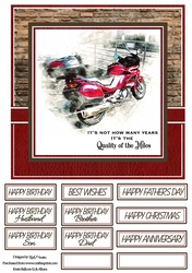 8x8 Its not how many years Card Front - with mixed sentiments
