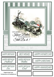 8x8 Old enough to know better Card Front - with mixed sentiments