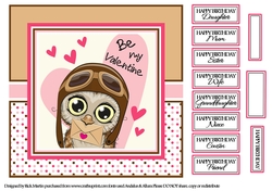 8x8 Owlways yours Card Front with sentiments 