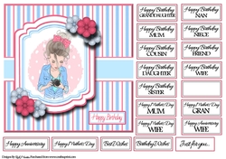 7x7 Picture Perfect Card Front with sentiments 