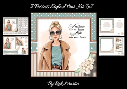 7x7 I possess Style Mini Kit - x4 A4 Sheets 
