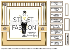 8x8 Forever Young Street Fashion Card Front with sentiments 