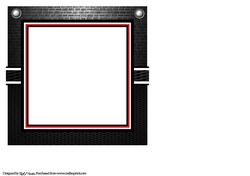 7x7 In The Fast Lane Red Blank Insert