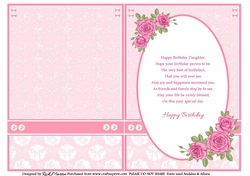 A5 Pinkaholic 1 Insert with Daughter Verse