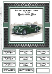8x8 Quality of Miles 2 Card Front & Sentiments
