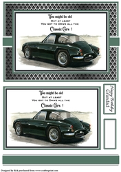 A5 Old but Classic 6 Card Front with Topper and sentiments