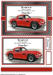 A5 Old but Classic 7 Card Front with Topper and sentiments