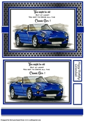 A5 Old but Classic 9 Card Front with Topper and sentiments