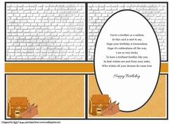 A5 Handsome 3 Birthday Verse