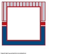7x7 Forever Young Blue & Red Blank Insert 