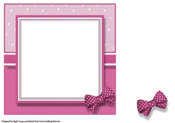 8x8 Pretty Girl Birthday Blank Insert