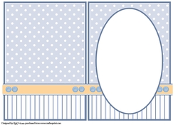 A5 Rainy Day Baby Bear Blank Insert