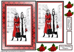 A5 Shopping Friend Card Front Topper & Sentiments