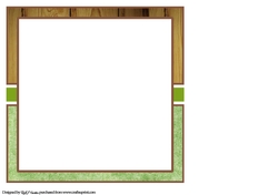 8x8 More time for Gardening Blank Insert