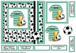 7x7 Celtic Card Front, Topper & Decoupage with Sentiments