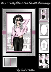 10x7 Very Chic Card Front, Insert & Decoupage