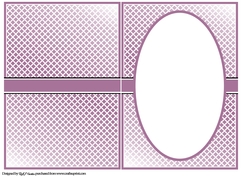 A5 Lady with Purple Balloons Blank Insert 
