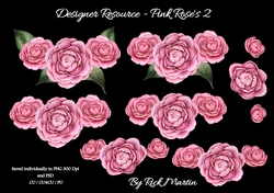 CU/CU4CU/PU Pink Roses Decoupage