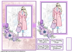 A5 Simplicity is elegance Card Front Topper and Sentiments