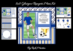 8x8 Glasgow Rangers Mini Kit - x5 A4 sheets