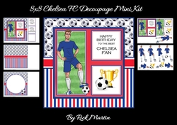 8x8 Chelsea Decoupage Mini Kit - x5 A4 sheets