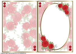 A5 A bag full of Roses Blank Insert