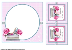 7x7 Keep your head, heels and standards high Blank Insert & Gift Card