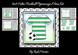 8x8 NEW HOME KIT Celtic Football Mini Pyramage Kit - x4 A4 sheets