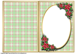 A5 Happy Christmas to you all Blank Insert 