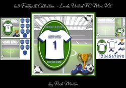 8x8 Football Collection - Leeds Utd Mini Kit - x4 A4 sheets 