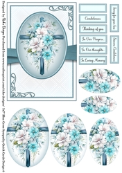 5x7 Blue Cross Sympathy Design Sheet 6
