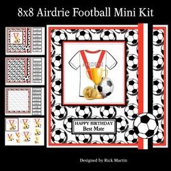 8x8 Airdrie Football Club Mini Pyramage Kit - x4 A4 Sheets 