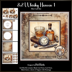 8x8 Whisky Heaven 1 Mini Kit - x5 A4 sheets