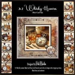 7x7 Whisky Heaven Mini Kit x14 designs of Toppers