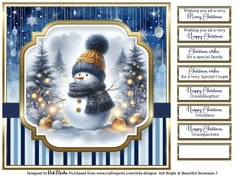 8x8 Bright & Beautiful Snowmen 7