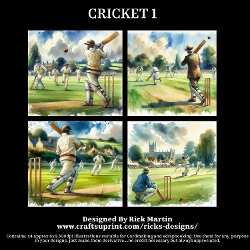 CRICKET 1 - Illustrations for Cardmakers & Designers 