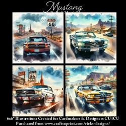 Mustang - Illustrations for Cardmakers & Designers